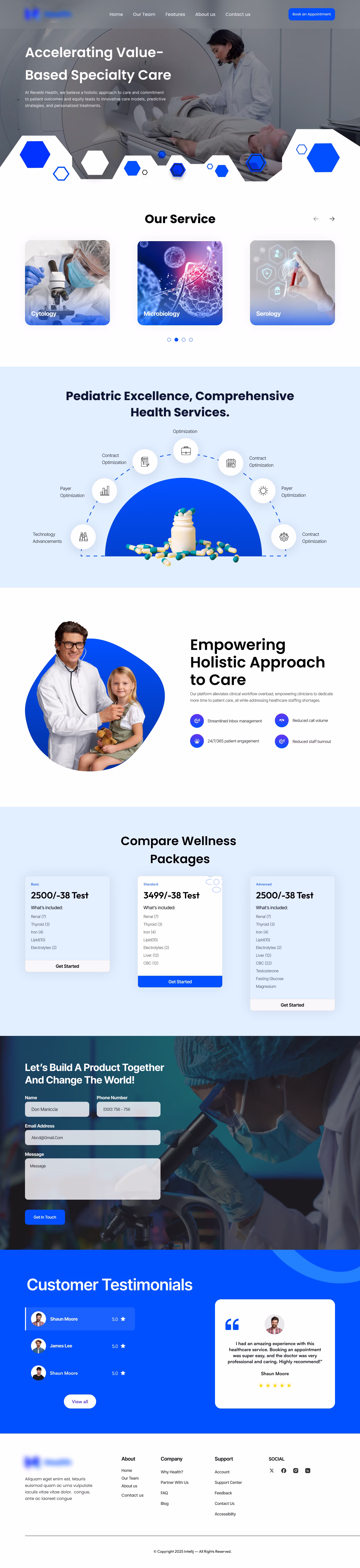 Health & Dignostics Website
