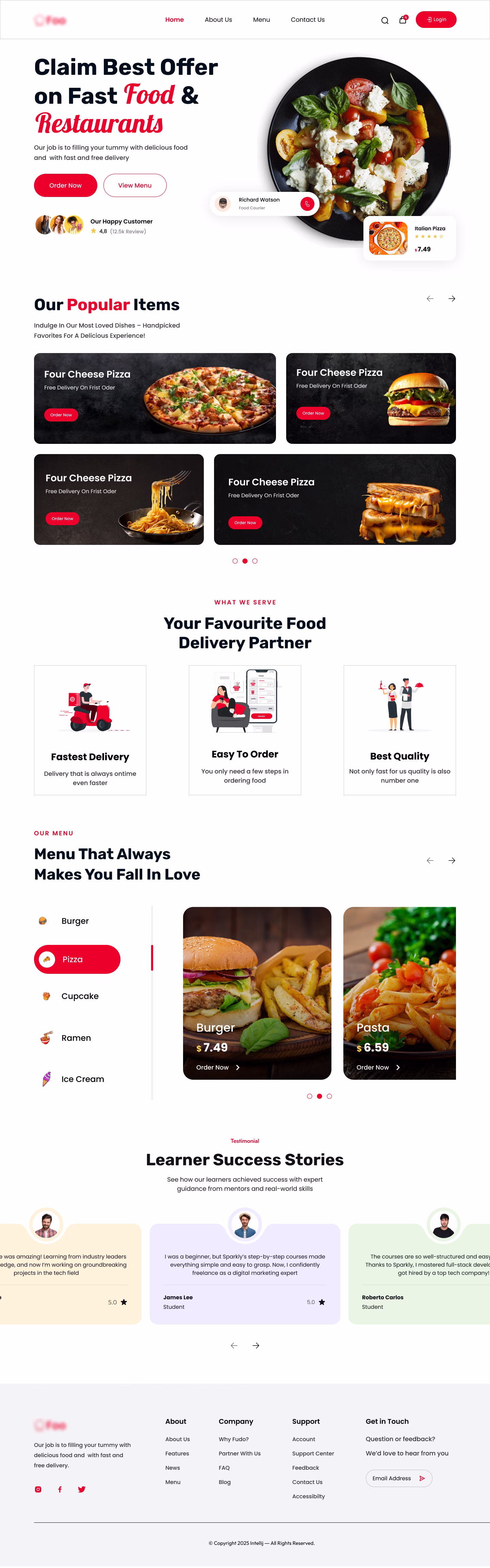Food & Restaurant Website